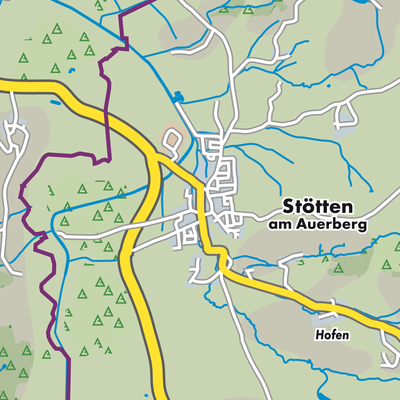 Übersichtsplan Stötten am Auerberg