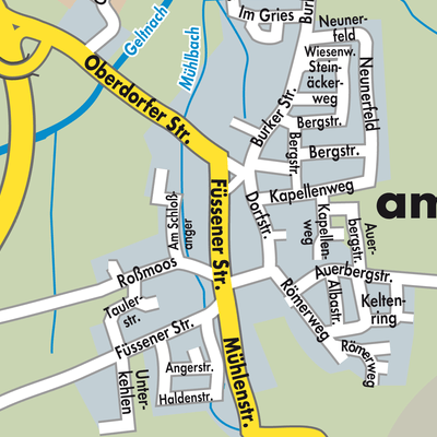 Stadtplan Stötten am Auerberg