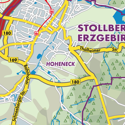 Übersichtsplan Stollberg/Erzgeb.