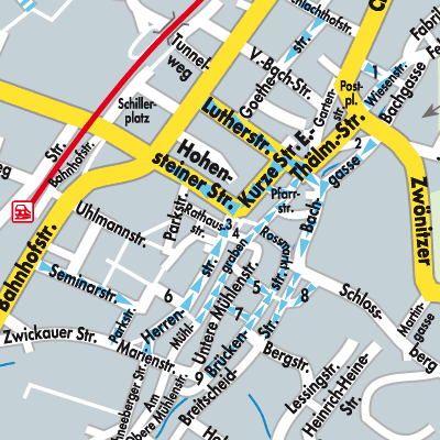 Stadtplan Stollberg/Erzgebirge