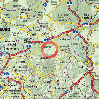 Landkarte Storndorf