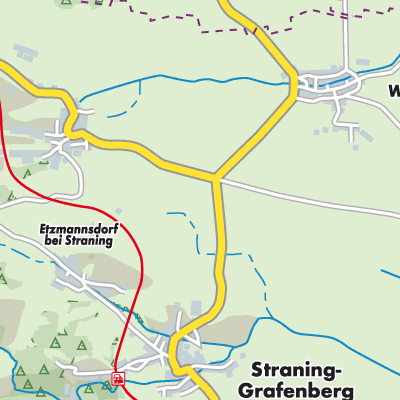 Übersichtsplan Straning-Grafenberg