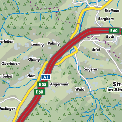 Übersichtsplan Straß im Attergau