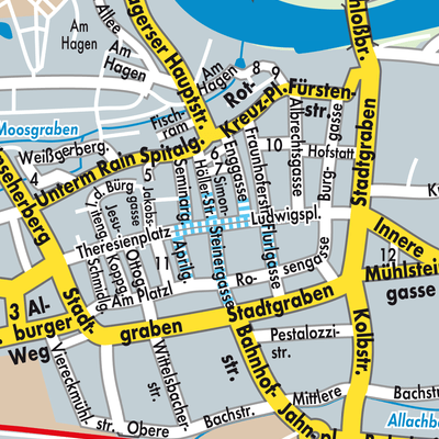 Stadtplan Straubing