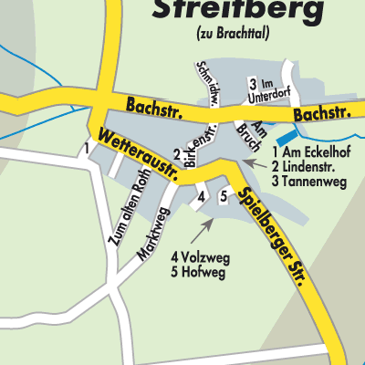 Stadtplan Streitberg