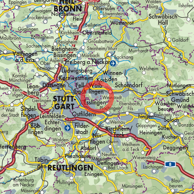 Landkarte Strümpfelbach