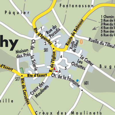 Stadtplan Suchy
