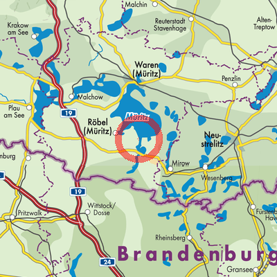Landkarte Südmüritz