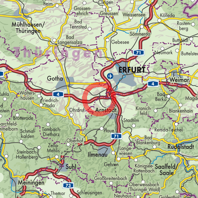 Landkarte Sülzenbrücken
