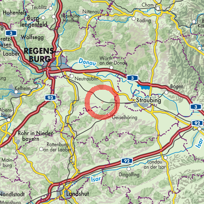 Landkarte Sünching (VGem)