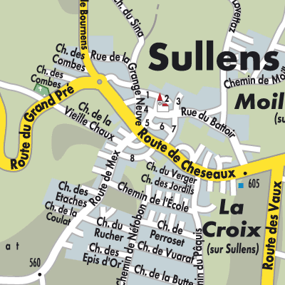 Stadtplan Sullens