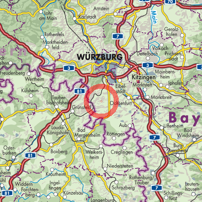 Landkarte Sulzdorf