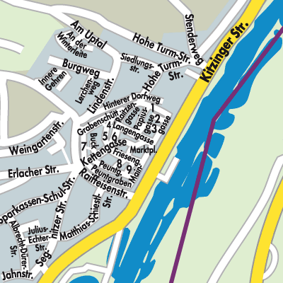 Stadtplan Sulzfeld am Main