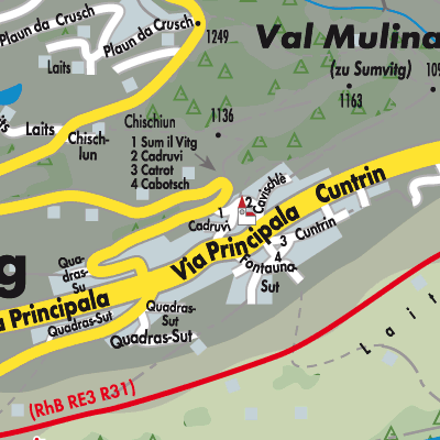 Stadtplan Sumvitg