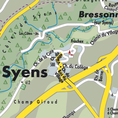 Stadtplan Syens