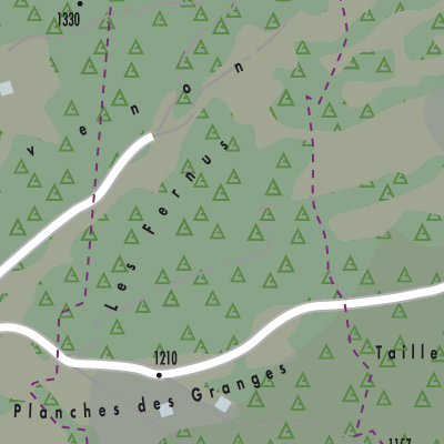 Stadtplan Tévenon