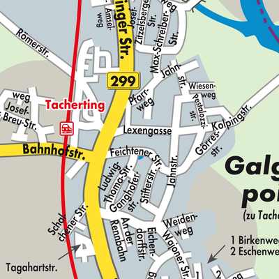 Stadtplan Tacherting