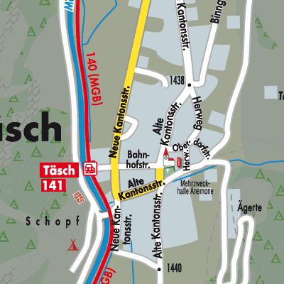 Stadtplan Täsch