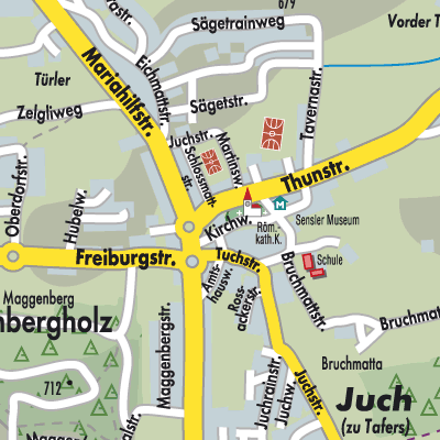 Stadtplan Tafers