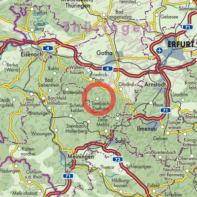 Landkarte Tambach-Dietharz