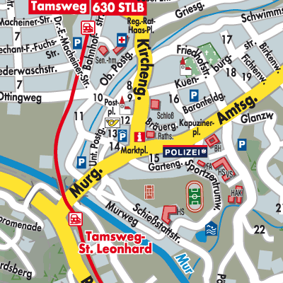 Stadtplan Tamsweg