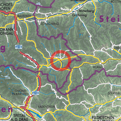 Landkarte Tamsweg