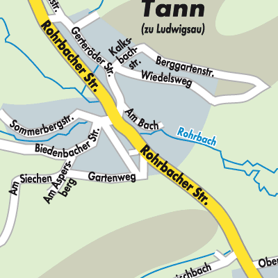 Stadtplan Tann