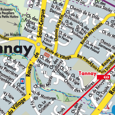 Stadtplan Tannay