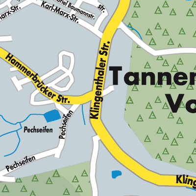 Stadtplan Tannenbergsthal