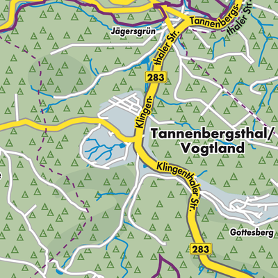 Übersichtsplan Tannenbergsthal