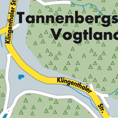 Stadtplan Tannenbergsthal