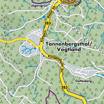 Übersichtsplan Tannenbergsthal