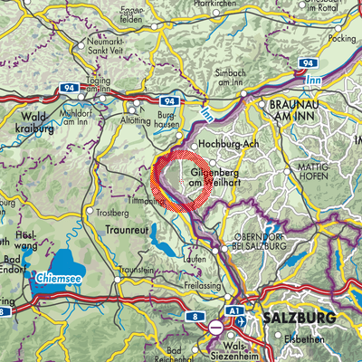 Landkarte Tarsdorf
