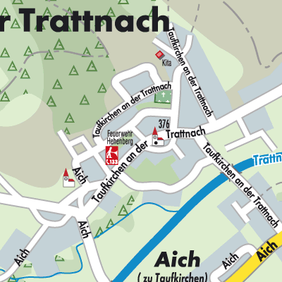 Stadtplan Taufkirchen an der Trattnach