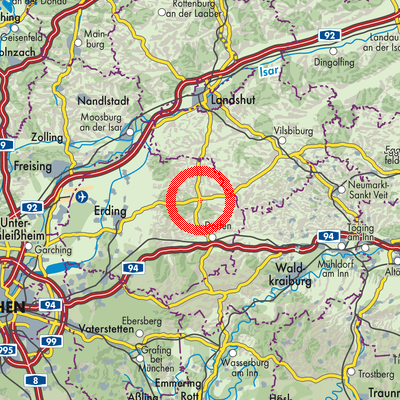 Landkarte Taufkirchen