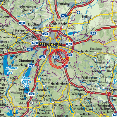 Landkarte Taufkirchen