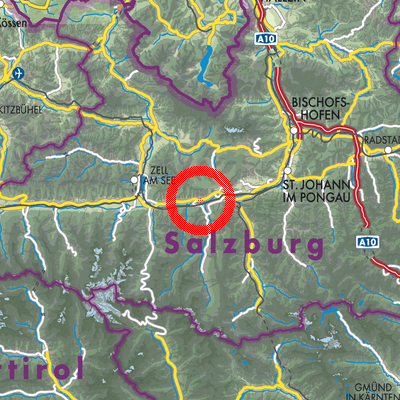 Landkarte Taxenbach