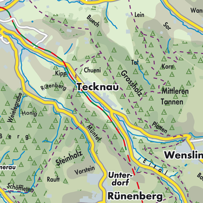 Übersichtsplan Tecknau