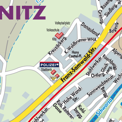 Stadtplan Ternitz