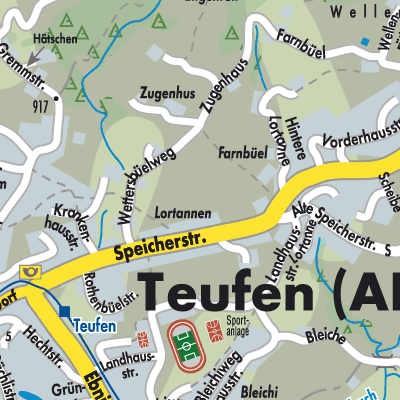 Stadtplan Teufen (AR)