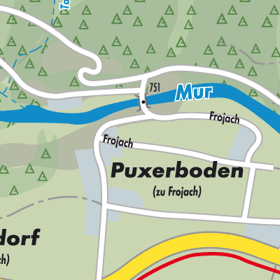 Stadtplan Teufenbach-Katsch