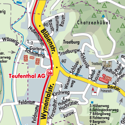 Stadtplan Teufenthal