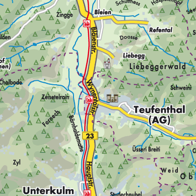 Übersichtsplan Teufenthal