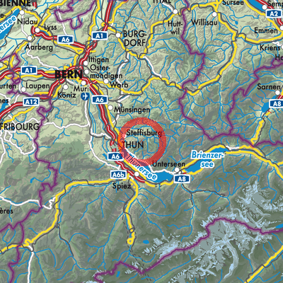 Landkarte Teuffenthal (BE)