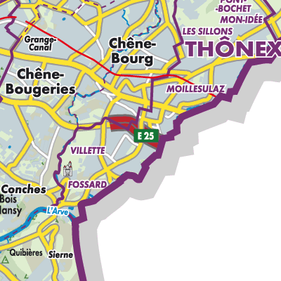 Übersichtsplan Thônex