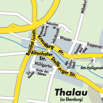 Stadtplan Thalau