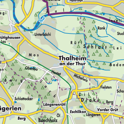 Übersichtsplan Thalheim an der Thur