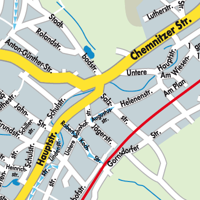 Stadtplan Thalheim/Erzgebirge