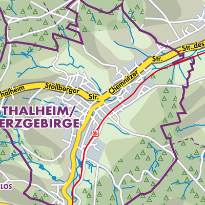 Übersichtsplan Thalheim/Erzgebirge