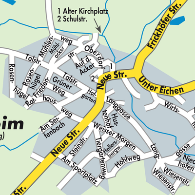 Stadtplan Thalheim